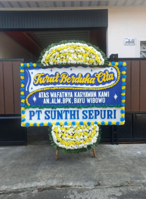 Papan Bunga Duka di Elpaputih